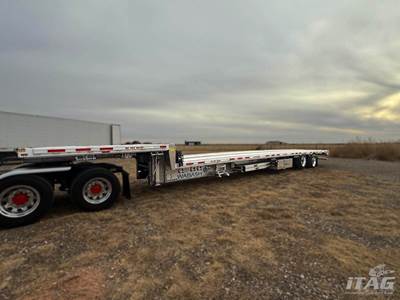 2026 Wabash 53ft Drop Deck Trailer - All Aluminum, Aluminum Floor, Rear Sliding Axle, Ramps, Toolbox, Lift Axle