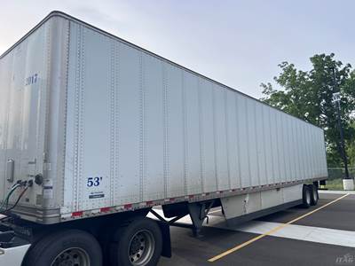 2017 Hyundai 53ft Dry Van Trailer - DuraPlate Walls, Aluminum Roof, Air Ride, Swing Doors, Side Skirts