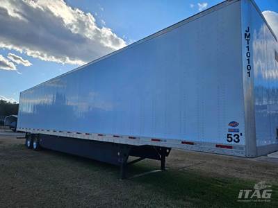 2022 UTILITY 53ft Dry Van Trailer - Dura Plate Walls, Aluminum Roof, Swing Doors, Tire Inflation System, Side Skirts