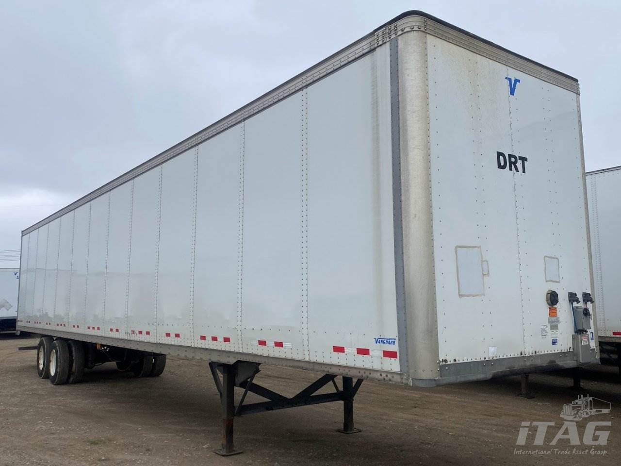 2016 Vanguard 53x102 Dry Van Trailer DuraPlate Walls, Aluminum Roof
