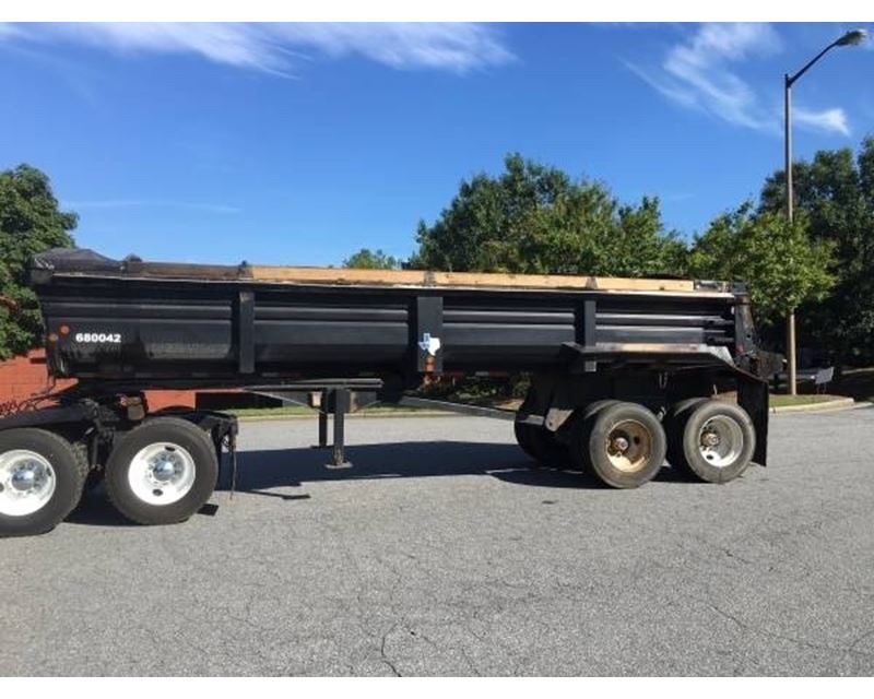 2008 Lufkin End Dump Trailer 27, Closed Axle For Sale Granbury, TX