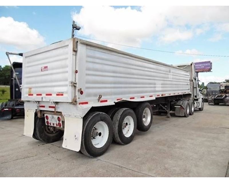 2012 Travis Wave End Dump Trailer 33x96x60, Aluminum, Tri Axle For Sale Granbury, TX A0308