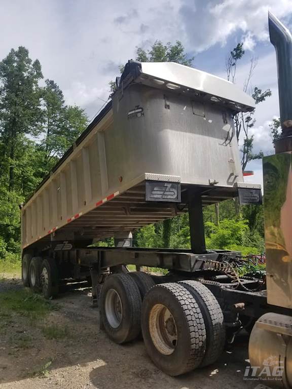 2006 Benson 28x60 End Dump Trailer Full Frame, Aluminum Box, Auto