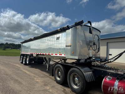 2020 East 36ft End Dump Trailer - Quarter Frame, Aluminum Box, Tri-Axle, Air Ride, Two-Way Gate, Tarp, Tire Inflation System