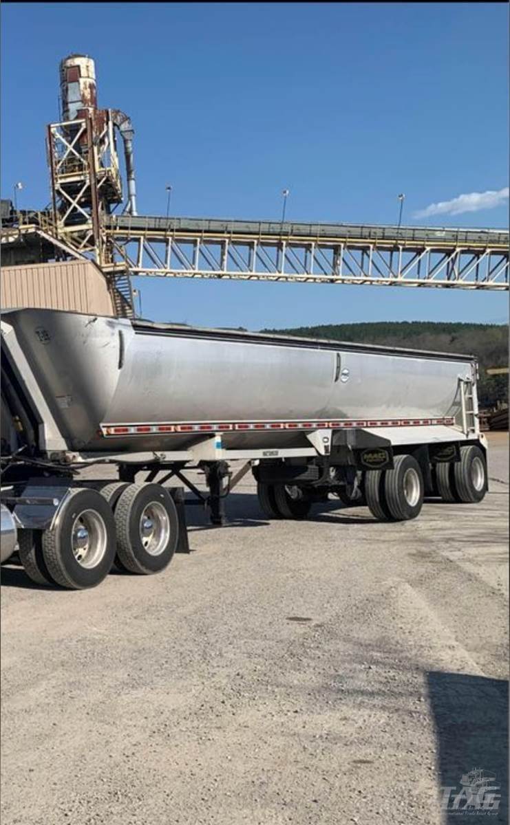 2017 MAC Trailer 40ft Half Round End Dump Trailer 66inch Sides
