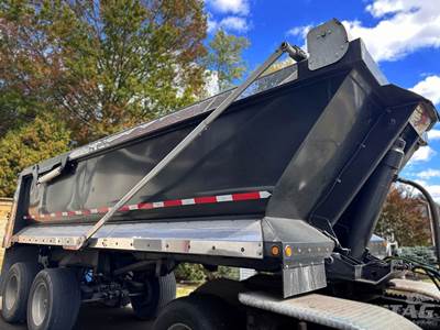 2024 VIPERLITE 23ft End Dump Trailer - Quarter Frame, Steel Tub, Tandem Axle, Electric Tarp, Super Single Tires