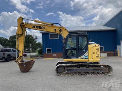 2018 Kobelco SK140SR LC-5 Excavator - 6,600 Hrs, Enclosed Cab, 105 Hp, Bucket
