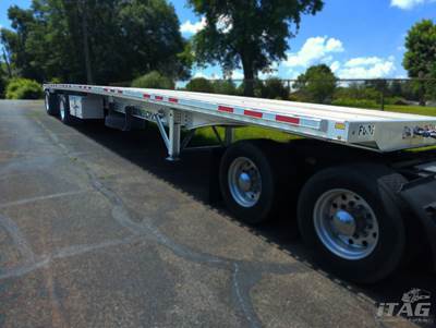 2023 Benson 48ft Flatbed Trailer - All Aluminum, Aluminum Floor, Spread Axle, Toolbox, Dunnage Rack, Tire Inflation System