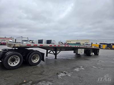 2017 Benson 48ft Flatbed Trailer - All Aluminum, Aluminum Floor, Spread Axle, Toolbox