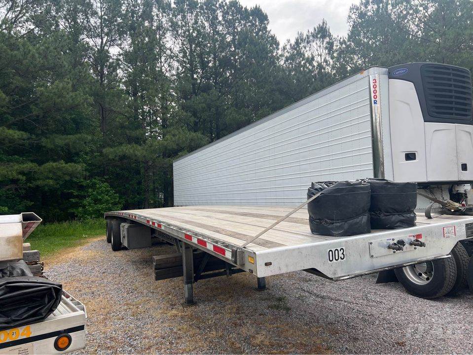 2020 Benson 53x102 Flatbed Trailer All Aluminum, Aluminum Floor, Rear
