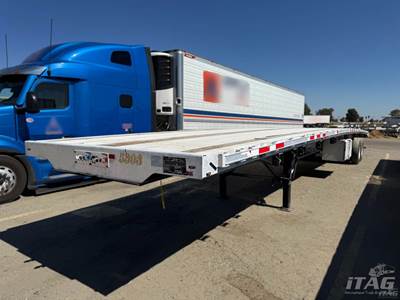 2020 Benson 53ft Flatbed Trailer - All Aluminum, Aluminum Floor, Rear Sliding Axle, Dunnage Rack, Toolboxes