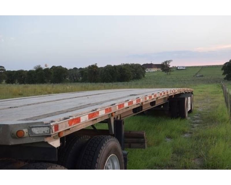 2003 Benson Flatbed Trailer 48x102, Aluminum, Spread Axle For Sale Granbury, TX