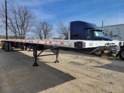 2022 Brazos 53x102 Flatbed Trailer - Combo, Aluminum Floor, Spread Axle, Toolbox