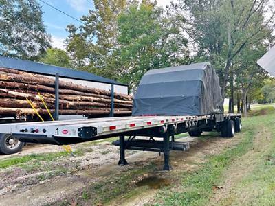 2019 Dorsey 53ft Flatbed Trailer - Combo, Aluminum Floor, Rear Sliding Axle, Coil Package, Chain Pop-Ups