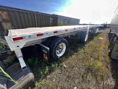 2023 Dorsey 53ft Flatbed Trailer - All Aluminum, Aluminum Floor, Rear Sliding Axle, Toolbox, Tire Inflation System