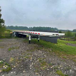 2020 East 48ft Flatbed Trailer - All Aluminum, Aluminum Floor, Spread Axle, Coil Package, Toolbox