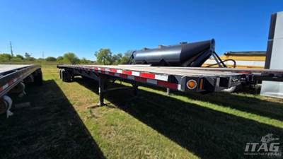 2016 Fontaine 48ft Flatbed Trailer - Wood Floor, Sliding Axles, Toolbox