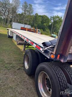 2022 Fontaine 48ft Flatbed Trailer - Wood Floor, Tandem Sliding Axle, Toolbox, Bulkhead