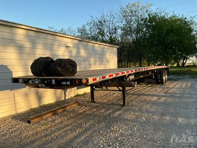 2022 Fontaine 48ft Flatbed Trailer - Combo, Aluminum Floor, Tandem Sliding Axle, Toolbox, Coil Package