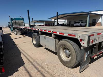 2018 Fontaine 48ft Flatbed Trailer - Combo, Aluminum Floor, Spread Axle, Toolbox, Coil Package