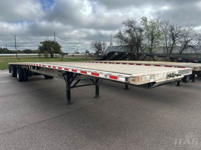 2014 Fontaine 53ft Flatbed Trailer - All Aluminum, Aluminum Floor, Spread Axle, Tire Inflation System