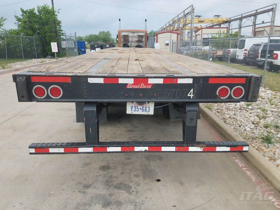 2013 Great Dane 48x102 Flatbed Trailer Wood Floor, Tandem Sliding