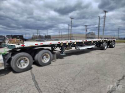 2020 Great Dane 48ft Flatbed Trailer - Combo, Aluminum Floor, Spread Axle, Dunnage Rack, Toolbox