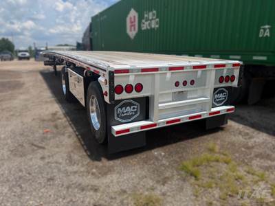 2022 MAC 48ft Flatbed Trailer - All Aluminum, Aluminum Floor, Spread Axle, Toolboxes, Spare Tire Rack