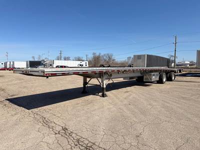 2023 Mac 53ft Flatbed Trailer - All Aluminum, Aluminum Floor, Rear Sliding Axle, Toolbox