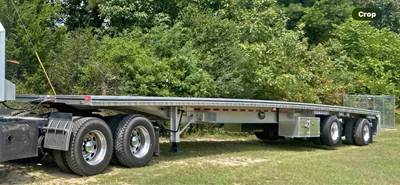 2020 Mac 53ft Flatbed Trailer - All Aluminum, Aluminum Floor, Rear Sliding Axle, Lift Axle, Toolboxes, Dunnage Rack, Dump Valve, Coil Package