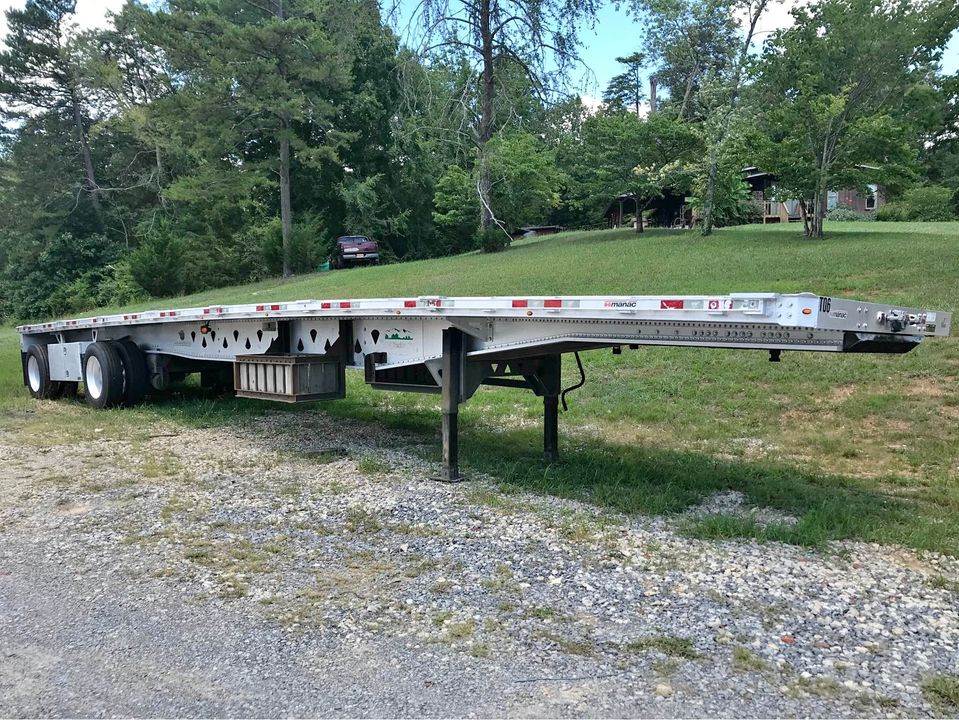 2013 Manac 48x102 Flatbed Trailer All Aluminum, Aluminum Floor, Fixed
