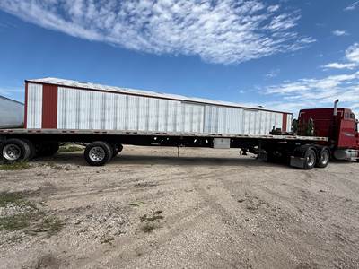2020 Manac 48ft Flatbed Trailer - Combo, Aluminum Floor, Spread Axle, Toolbox, Front Lift Axle