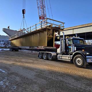 Manac 53ft Tri-Axle Axle Extendable Flatbed Trailer - Air Ride