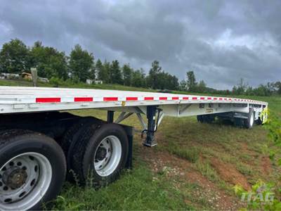 2014 Reitnouer 48ft Flatbed Trailer - All Aluminum, Aluminum Floor, Fixed Spread Axle, Toolbox, Coil Package, Bigger Bubba