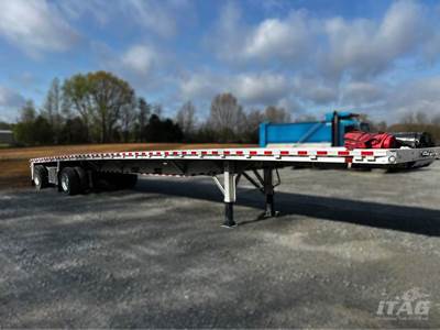 2023 Reitnouer 48ft Flatbed Trailer - All Aluminum, Aluminum Floor, Spread Axle, Toolbox, Dunnage Rack, Lift Axle