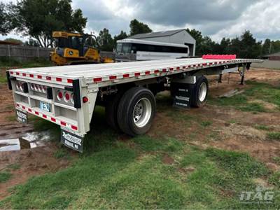 2020 Reitnouer 53ft Flatbed Trailer - All Aluminum, Aluminum Floor, Spread Axle, Toolbox, Dunnage Rack, Lift Axle