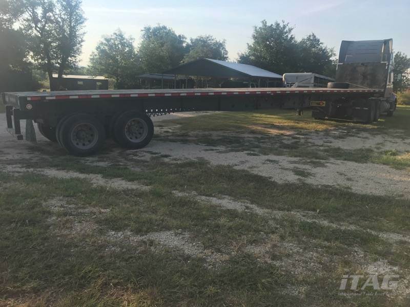 2010 Transcraft 48x102 Flatbed Trailer Wood Floor, Sliding Axle