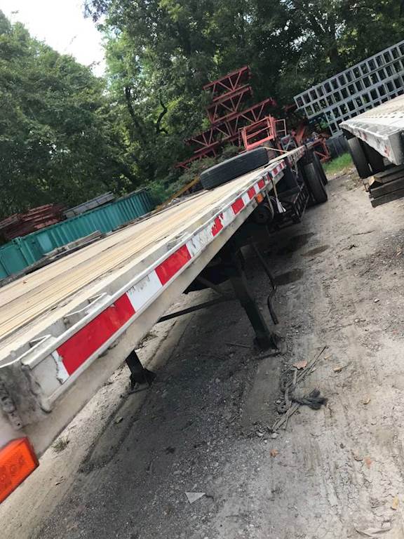 2000 Transcraft 48x102 Flatbed Trailer Combo, Aluminum Floor, Dunnage