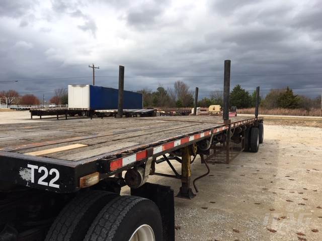 1999 Transcraft 48x102 Flatbed Trailer Wood Floor Spread Axle