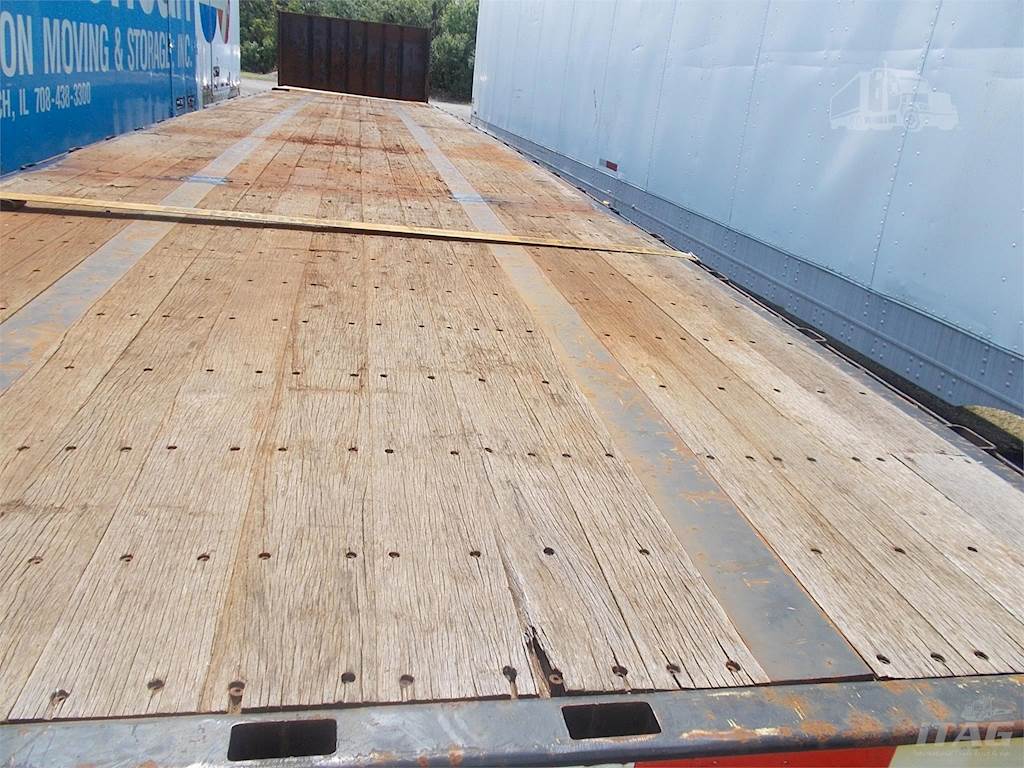 2008 Transcraft 48x102 Flatbed Trailer Wood Floor, Closed Tandem Axle