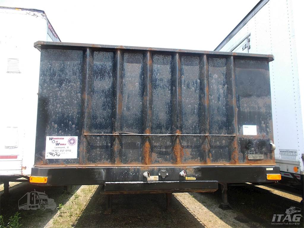 2008 Transcraft 48x102 Flatbed Trailer Wood Floor, Closed Tandem Axle
