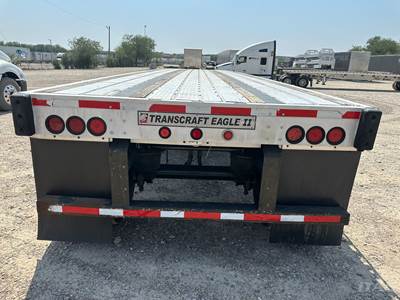 2016 Transcraft 48ft Flatbed Trailer - Combo, Aluminum Floor, Spread Axle, Toolbox