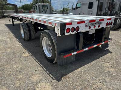 2016 Transcraft 48ft Flatbed Trailer - Combo, Aluminum Floor, Spread Axle, Toolbox