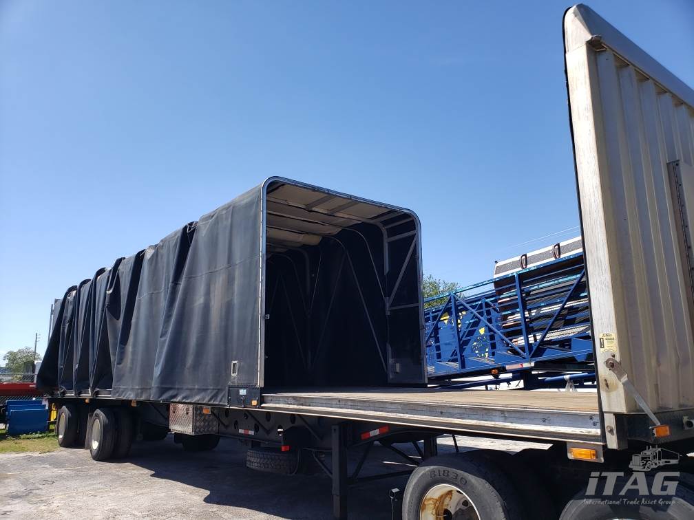 2000 Transcraft 53x102 Flatbed Trailer Wood Floor, Spread Axle