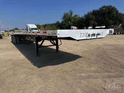 2020 Transcraft 53ft Flatbed Trailer - Combo, Aluminum Floor, Rear Sliding Axle, Toolbox