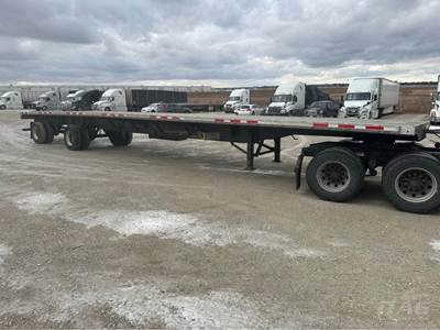 2023 Transcraft 53ft Flatbed Trailer - Combo, Aluminum Floor, Rear Sliding Axle, Toolbox