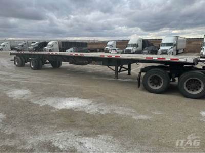 2023 Transcraft 53ft Flatbed Trailer - Combo, Aluminum Floor, Rear Sliding Axle, Toolbox