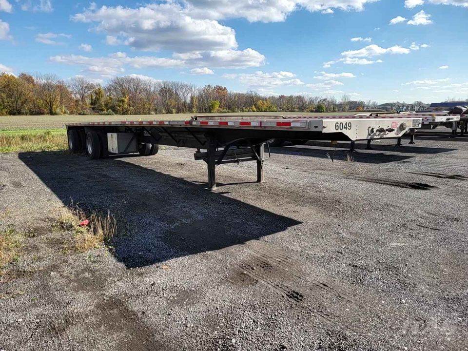 2015 Transcraft 48ft Flatbed Trailer Combo, Aluminum Floor, Fixed