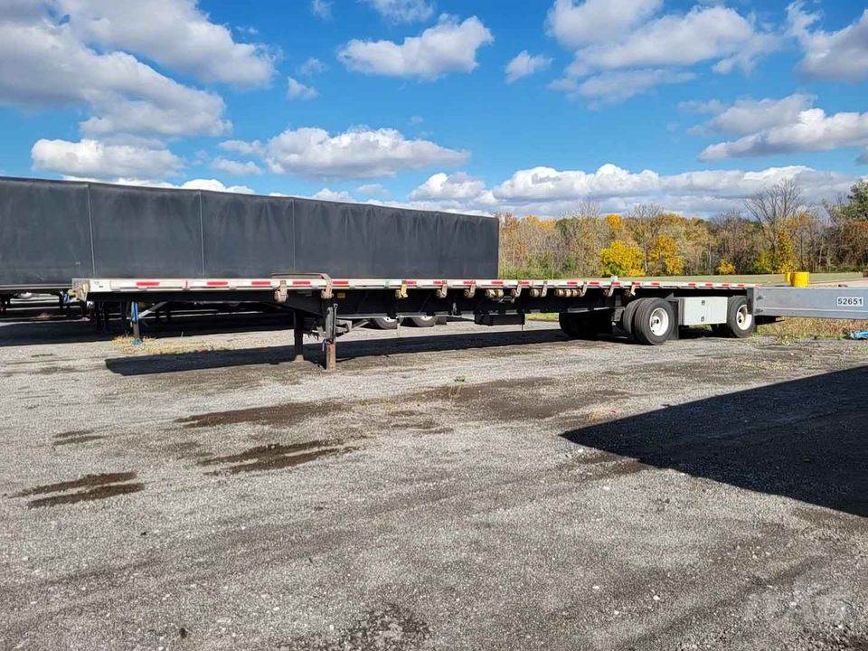 2015 Transcraft 48ft Flatbed Trailer Combo, Aluminum Floor, Fixed