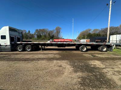 2015 UTILITY 48ft Flatbed Trailer - Combo, Aluminum Floor, Fixed Spread Axle, Toolbox